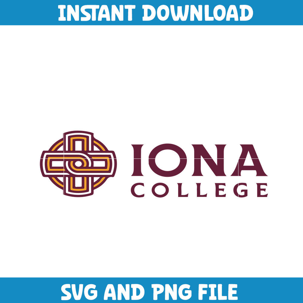 Iona gaels Svg, Iona gaels logo svg, IIona gaels University svg, NCAA Svg, sport svg, digital download (3).png