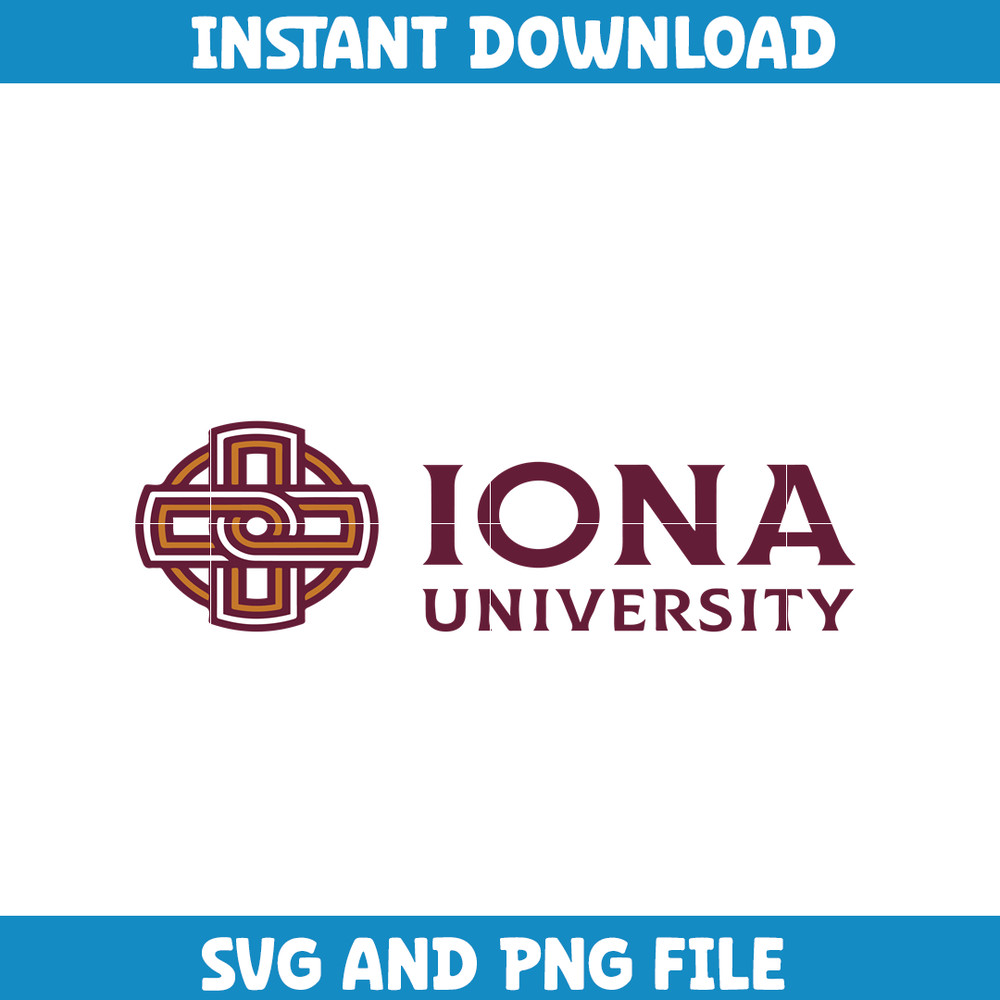 Iona gaels Svg, Iona gaels logo svg, IIona gaels University svg, NCAA Svg, sport svg, digital download (5).png
