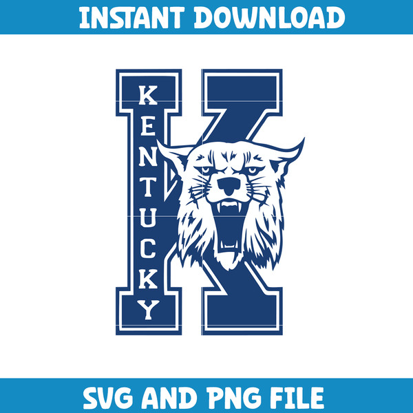 Kentucky Wildcats Svg, Kentucky Wildcats logo svg, Kentucky Wildcats University svg, NCAA Svg, sport svg (6).png