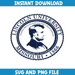 Lincoln ncaa Svg, Lincoln University logo svg, Lincoln University svg, NCAA Svg, sport svg (1)