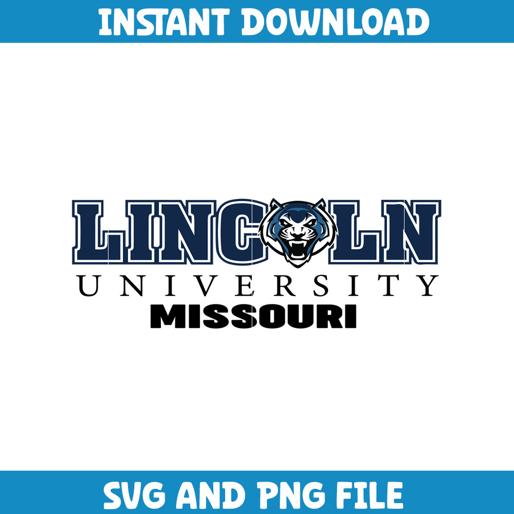 Lincoln ncaa Svg, Lincoln University logo svg, Lincoln University svg, NCAA Svg, sport svg (13).png