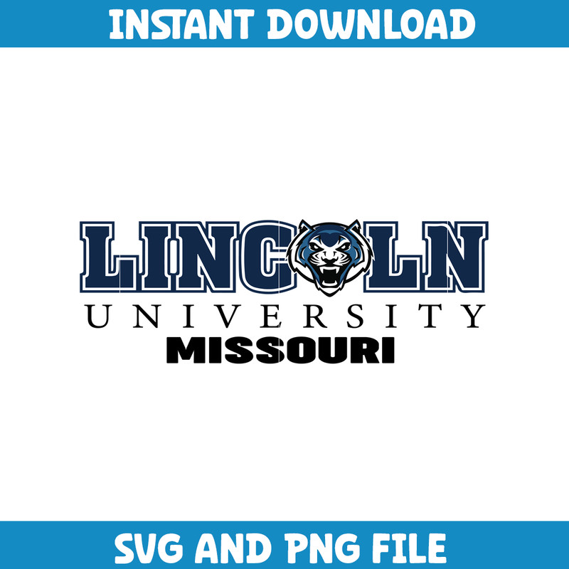 Lincoln ncaa Svg, Lincoln University logo svg, Lincoln University svg, NCAA Svg, sport svg (13).png