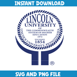 Lincoln ncaa Svg, Lincoln University logo svg, Lincoln University svg, NCAA Svg, sport svg (14)