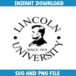 Lincoln ncaa Svg, Lincoln University logo svg, Lincoln University svg, NCAA Svg, sport svg (16)
