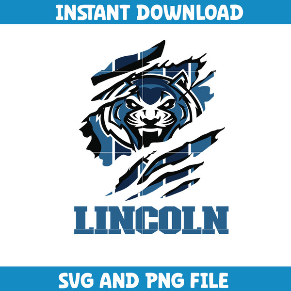 Lincoln ncaa Svg, Lincoln University logo svg, Lincoln University svg, NCAA Svg, sport svg (22).png