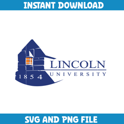 Lincoln ncaa Svg, Lincoln University logo svg, Lincoln University svg, NCAA Svg, sport svg (4)