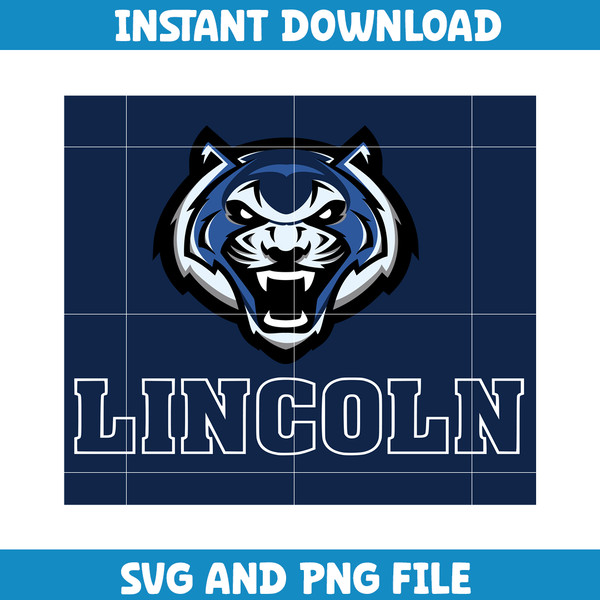 Lincoln ncaa Svg, Lincoln University logo svg, Lincoln University svg, NCAA Svg, sport svg (56).png