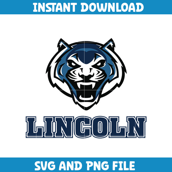 Lincoln ncaa Svg, Lincoln University logo svg, Lincoln University svg, NCAA Svg, sport svg (6).png