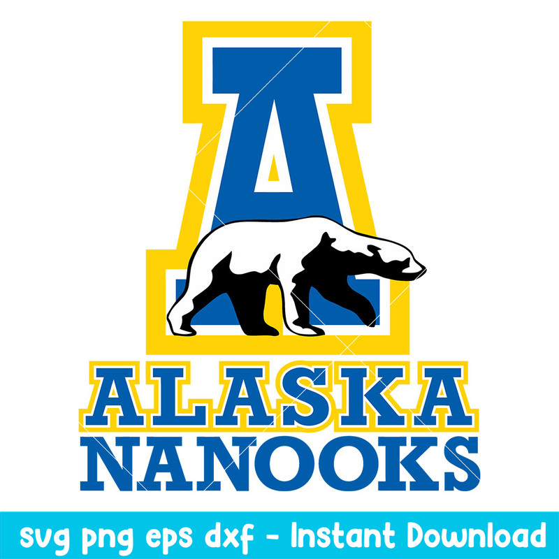 Alaska Nanooks Logo Svg, Alaska Nanooks Svg, NCAA Svg, Png Dxf Eps Digital File.jpeg
