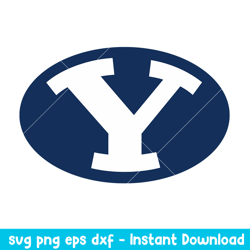 Brigham Young Cougars Logo Svg, Brigham Young Cougars Svg, NCAA Svg, Png Dxf Eps Digital File