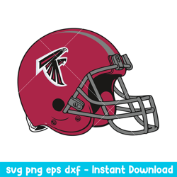 Helmet Atlanta Falcons Svg, Atlanta Falcons Svg, NFL Svg, Png Dxf Eps Digital File