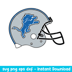 Helmet Detroit Lions Svg, Detroit Lions Svg, NFL Svg, Png Dxf Eps Digital File
