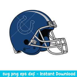Helmet Indianapolis Colts Svg, Indianapolis Colts Svg, NFL Svg, Png Dxf Eps Digital File