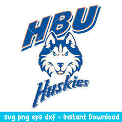 Houston Baptist Huskies Logo Svg, Houston Baptist Huskies Svg, NCAA Svg, Png Dxf Eps Digital File