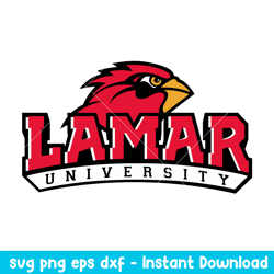 Lamar Cardinals Logo Svg, Lamar Cardinals Svg, NCAA Svg, Png dxf Eps Digital File