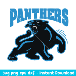 Logo Carolina Panthers Svg, Carolina Panthers Svg, NFL Svg, Png Dxf Eps Digital File
