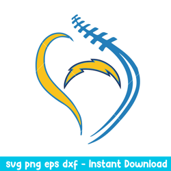 Los Angeles Chargers Football Logo svg, Los Angeles Chargers Svg, NFL Svg, Png Dxf Eps Digital File