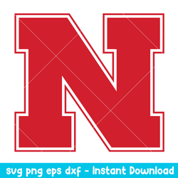 Nebraska Cornhuskers Logo Svg, Nebraska Cornhuskers Svg, NCAA Svg, Png Dxf Eps Digital File. zip