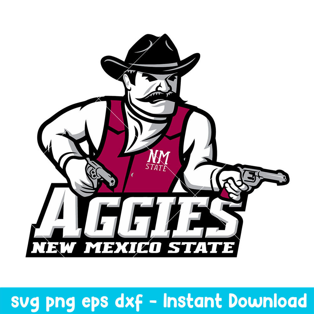 New Mexico State Aggies Logo Svg, New Mexico State Aggies Svg, NCAA Svg, Png Dxf eps Digital File.jpeg