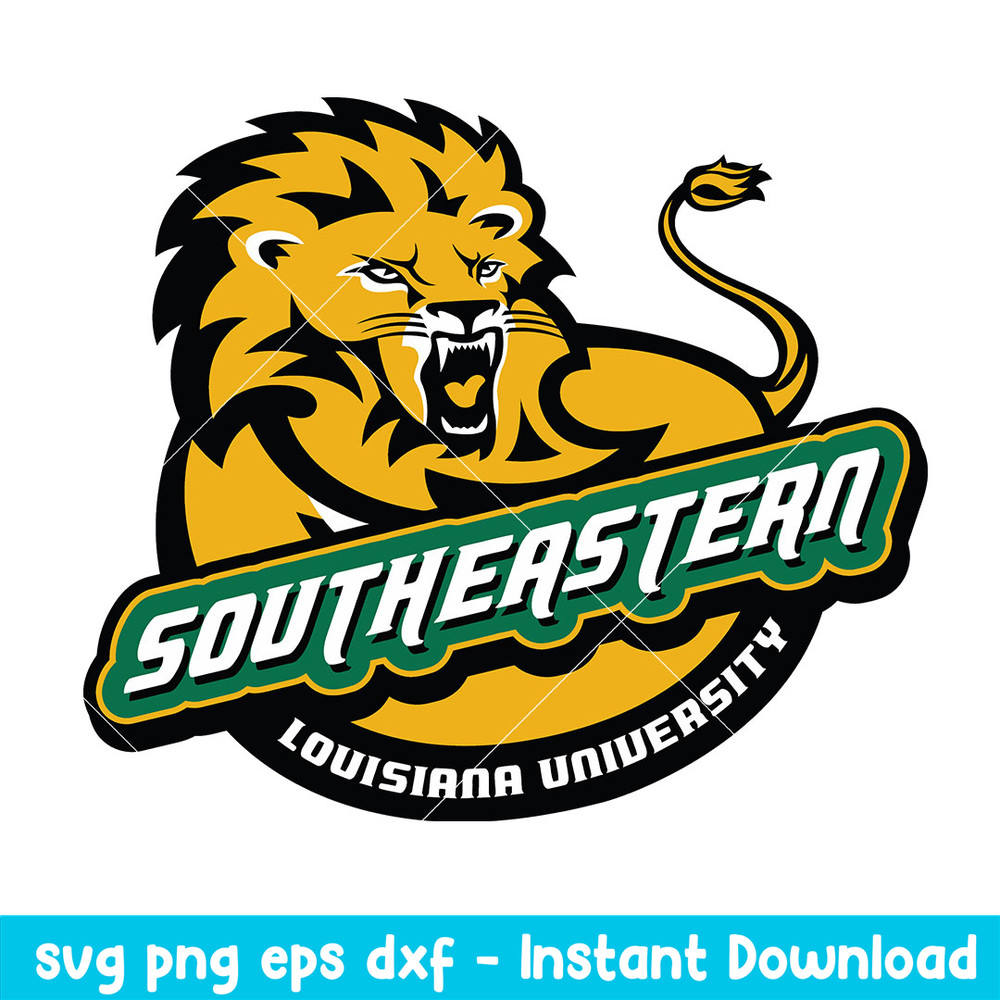 Southeastern Louisiana Lions Logo Svg, Southeastern Louisiana Lions Svg, NCAA Svg, Png Dxf Eps Digital FIle.jpeg