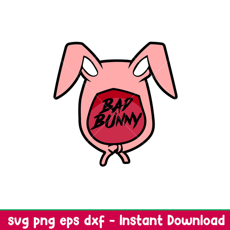 Bad Bunny 5, Bad Bunny Svg, Yo Perreo Sola Svg, Bad bunny logo Svg, El Conejo Malo Svg,png, dxf, eps file.jpeg