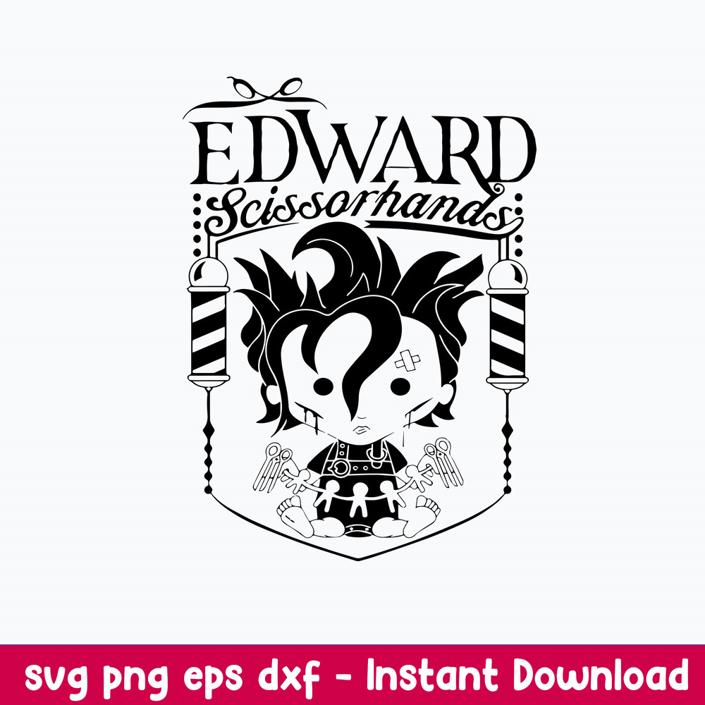 Chibi Edward Scissorhand Svg, Scissorhand Svg, Png Dxf Eps File.jpeg