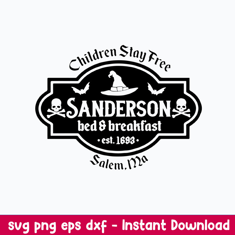 Children Stay Tree Saderson Bed Breakfast Est 1693 Svg, Hocus Pocus Svg, Png Dxf Eps File.jpeg