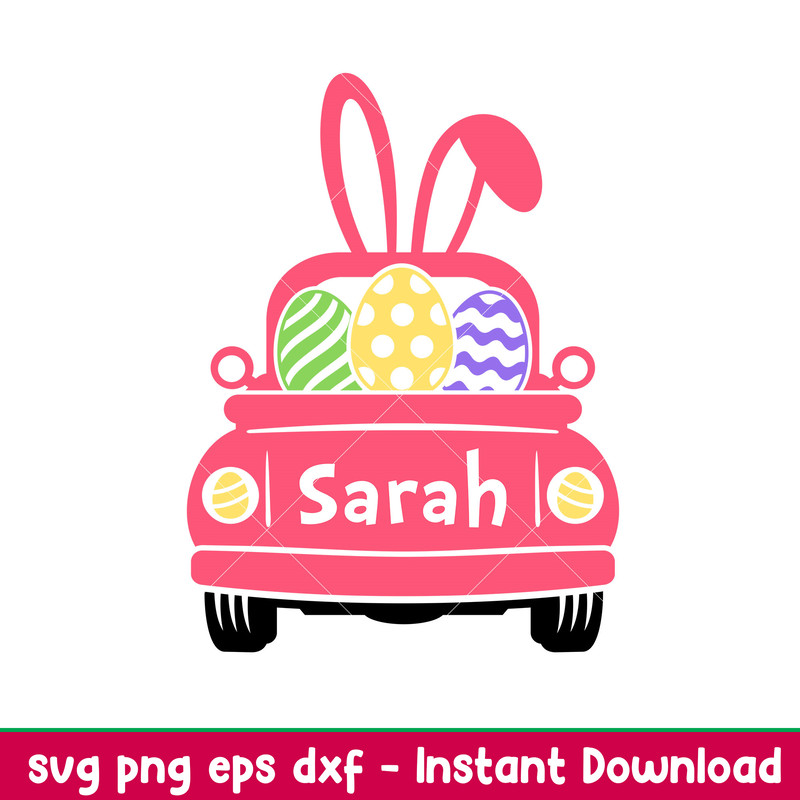 Happy Easter Truck, Happy Easter Truck Svg, Happy Easter Svg, Easter egg Svg, Spring Svg, png,dxf,eps file.jpeg
