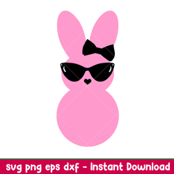 Hipster Easter Girl Svg, Hipster Easter Bunnies Svg, Happy Easter Svg, Easter egg Svg, Spring Svg,png,eps,dxf file