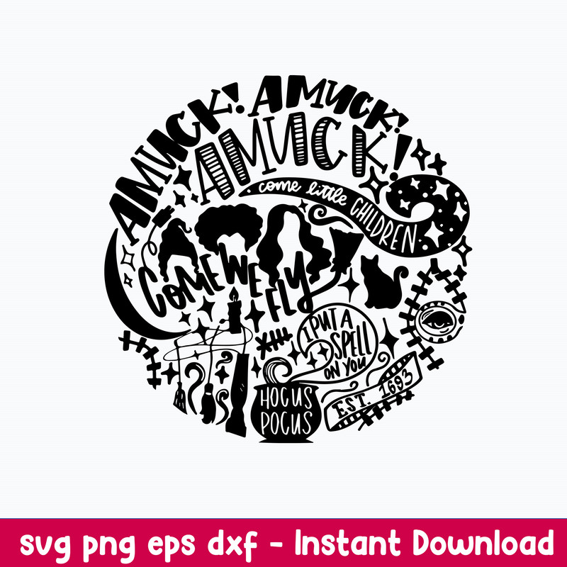 Hocus Pocus Amuck Svg, Hocus Pocus Svg, Png Dxf Eps File.jpeg