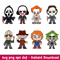 Horror Movies Bundle, Layered Horror Movies Bundle Svg, Halloween Svg, Babies Horror Characters svg, png,dxf,eps file.jpeg