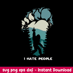 i hate people svg, gorillas svg, png dxf eps file