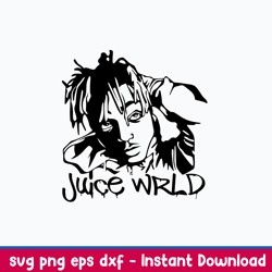 Juice WRLD Svg, Juice WRLD Rapper Svg  Png Dxf Eps File