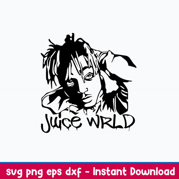 Juice WRLD Svg, Juice WRLD Rapper Svg  Png Dxf Eps File.jpeg