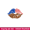 Leopard American Flag Lips, Leopard American Flag Lips Svg, 4th of July Svg, Patriotic Svg, Independence Day Svg, USA Svg, png, dxf, ép file.jpeg