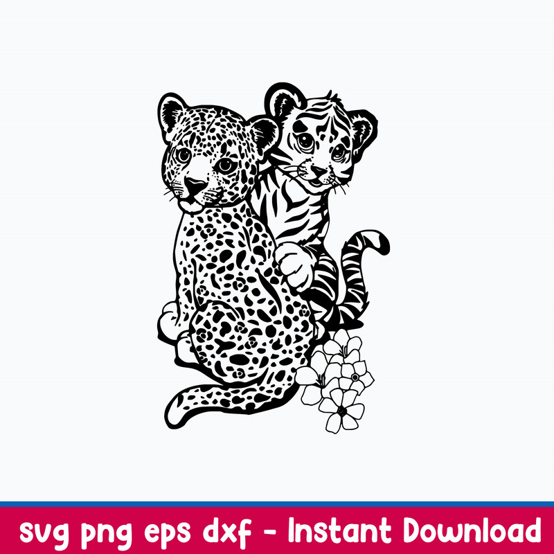 Lisa Frank Tiger Svg, Animal Svg, Png Dxf Eps File.jpeg