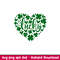 Lucky Clovers Heart, Lucky Clovers Heart Svg, Lucky Svg, Irish Svg, Clover Svg, png,dxf eps file.jpeg