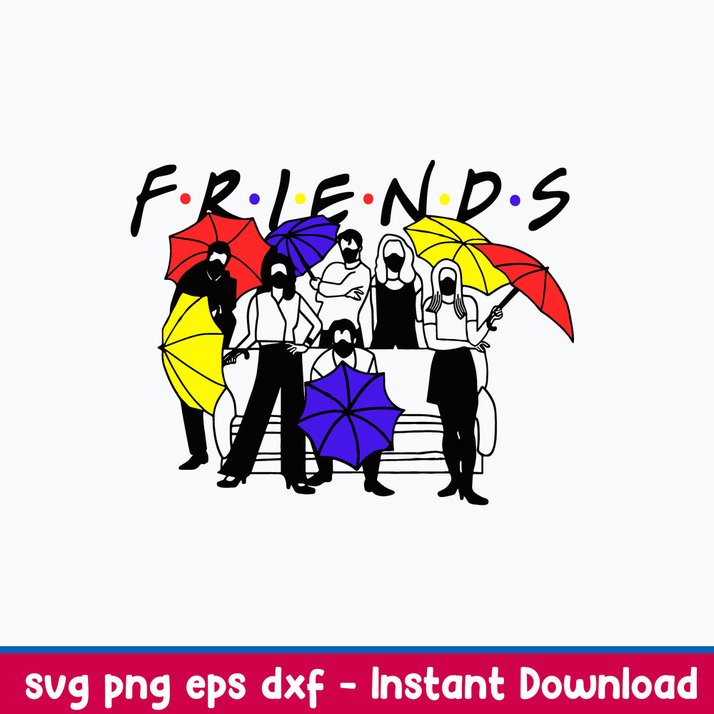 Mask Friends Tv Show Svg, Frieds Svg, Tv Show Svg, Png Dxf Eps File.jpeg