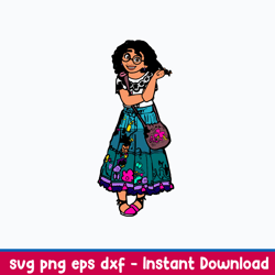 mirabel madrigal svg, encanto svg, disney svg, png dxf eps file