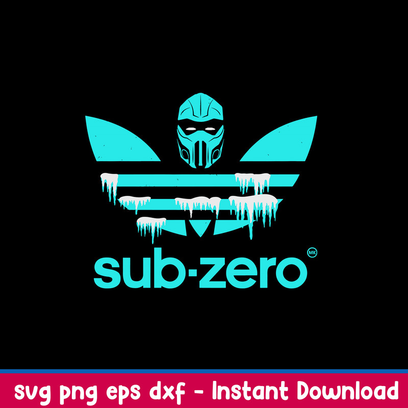 Mortal Kombat Sub Zero Adidas Svg, Sub Zero Svg, Png Dxf Eps File.jpeg