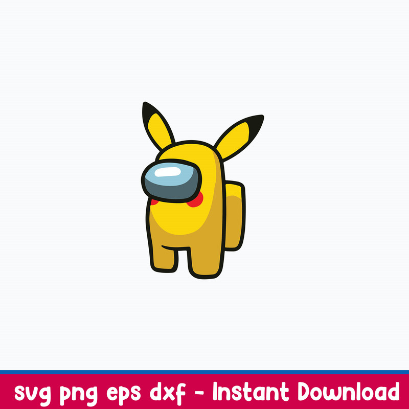 Pikachu Among Us Imposters Svg, Among Us Svg, Pikachu Svg, Png Dxf Eps File.jpeg
