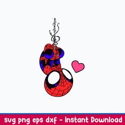 spiderman love svg, spiderman svg, superhero svg, png dxf eps file