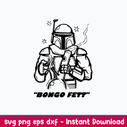 Stormtrooper Bongo Fett Svg,Bongo Fett Svg, Png Dxf EPs File