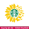 Sunflower Butterfly Starbucks, Sunflower Coffee Starbucks Svg, Summer Svg, Butterfly Svg, png,dxf,eps file.jpeg
