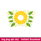Sunflower Full Wrap, Sunflower Full Wrap Svg, Starbucks Svg, Coffee Ring Svg, Cold Cup Svg, png,dxf,eps file.jpeg