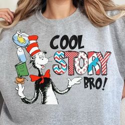 Suess Png, Cool Story Bro, Reading Png, Cat Png