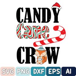 Candy Cane Crew Svg, Retro Christmas Svg, Candy Cane Svg, Kids Christmas Crew Svg, Svg Files For Cricut
