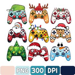 Christmas Controller Png, Christmas Gaming Png, Video Game Christmas Lights Png, Gamer Boy Christmas Png, Kids Christmas