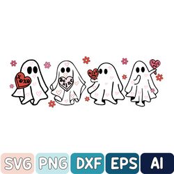 Valentine's Day Ghost Svg, Be My Boo Svg, Will You Be My Boo, Valentines Day Svg, Girl Ghost Svg, Valentines Boo Svg