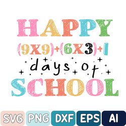 100 Days Of School Svg, Happy 100 Day Svg, 100th Day Of School Celebration, 100 Days Of School Teacher Svg, 100 Day